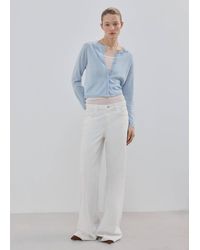 Mango - Fine-Knit Straight-Fit Cardigan - Lyst