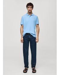 Mango - 100% Cotton Pique Polo Shirt China - Lyst