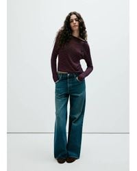 Mango - Lurex Stripes Sweater - Lyst