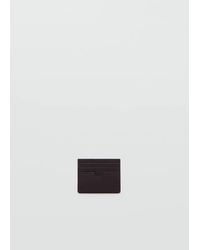 Mango - Pebbled Cardholder - Lyst