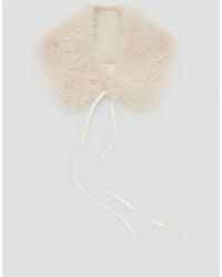Mango - Faux-Fur Scarf - Lyst