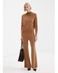 Mango - Sweater With Contrasting Stripes And Perkins Collar - Lyst