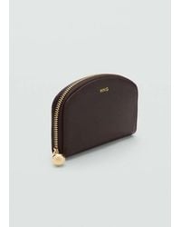 Mango - Medium Wallet With Mini-Bead Embellishment - Lyst