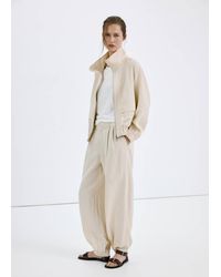 Mango - Lyocell Bomber Jacket - Lyst