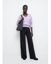 MANGO TEEN - V-Neck Knitted Jumper - Lyst