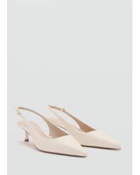 Mango - Kitten-Heel Pointed Shoes - Lyst