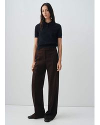 Mango - 100% Wool Polo-Neck Sweater - Lyst