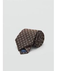 Mango - Printed Silk Tie - Lyst