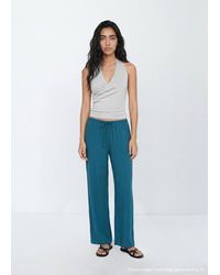 MANGO TEEN - Metallic Halter Top - Lyst