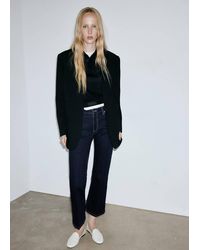 Mango - Sienna Flared Cropped Jeans - Lyst