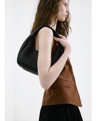 Mango - Braided Shoulder Bag - Lyst