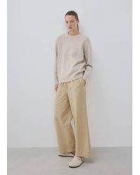 Mango - Pull En Maille À Col Rond Gris Clair/Pastel - Lyst