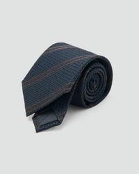 Mango - 100% Silk Tie With Microstructured Stripes - Lyst