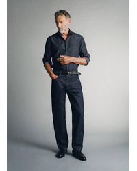 Mango - 100% Italian Cotton Denim Shirt - Lyst