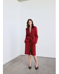 Mango - Double-Breasted Blazer With A Bow - Lyst