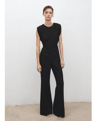 Mango - Ruched Long Jumpsuit - Lyst