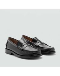 Mango - Loafer Mit Schaftbrücke Aus Leder - Lyst