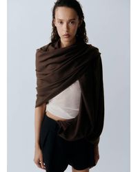 Mango - Frayed Edge Scarf - Lyst