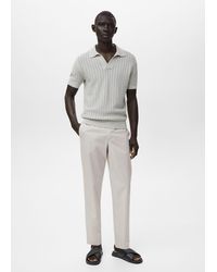 Mango - 100% Slim-Fit Cotton Trousers - Lyst