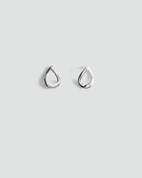 Mango - Stainless Steel Semi-Hoop Earrings - Lyst
