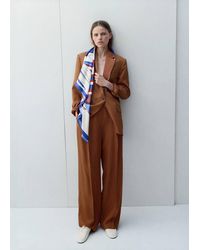 Mango - Straight-Fit Suit Trousers - Lyst
