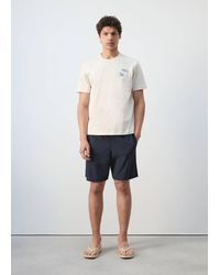 Mango - 100% Cotton Embroidered T-Shirt - Lyst
