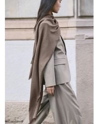 Mango - Frayed Edge Scarf - Lyst