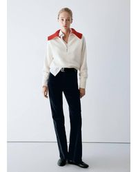 Mango - Flared Corduroy Trousers - Lyst