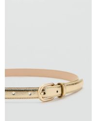 Mango - Metal Buckle Belt - Lyst