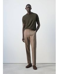 Mango - Fine Jersey 100% Cotton T-Shirt - Lyst