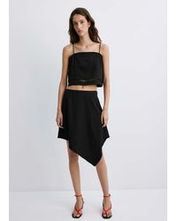 Mango - Top With Straps And Buttons - Lyst