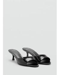 Mango - Kitten-Heel Sandals With Strap - Lyst