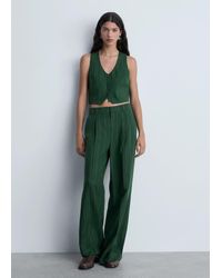 Mango - Pinstripe Suit Trousers - Lyst