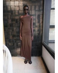 Mango - Asymmetrical Dress With Gathered Body - Lyst