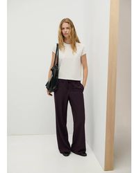MANGO TEEN - Straight-Leg Trousers With Bow Detail - Lyst