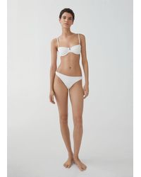 Mango - Brazilian Textured Bikini Bottoms - Lyst