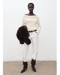 Mango - Draped-Neck Sweater - Lyst