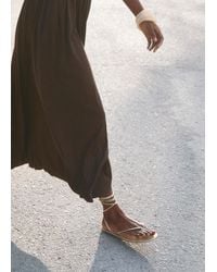 Mango - Strips Sandals - Lyst