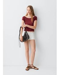 MANGO TEEN - Essential Cotton-Blend T-Shirt - Lyst