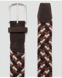 Mango - Braided Elastic Coloured Belt - Lyst