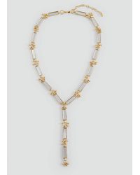 MANGO TEEN - Long Necklace With Crystal Effect - Lyst