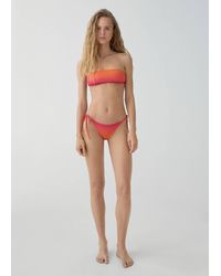 Mango - Bandeau Bikini Top Degradado - Lyst