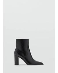 Mango - Pointed Heel Ankle Boot - Lyst
