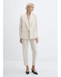 Mango - Double-breasted Suit Blazer - Lyst