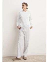 Mango - Two-Piece Cotton Striped Pyjamas - Lyst