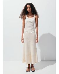 Mango - Rock Mit Gewellten Nahtdetails - Lyst