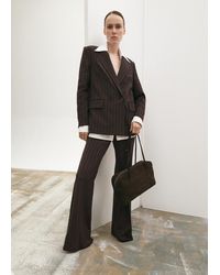 Mango - Pinstripe Suit Trousers - Lyst