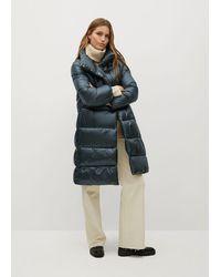 Mango Gewatteerde Midi-anorak - Metallic