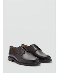 Mango - Oxford Style Leather Shoe - Lyst