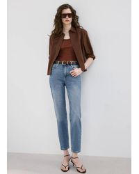 Mango - Newmom Comfort High-Rise Jeans - Lyst